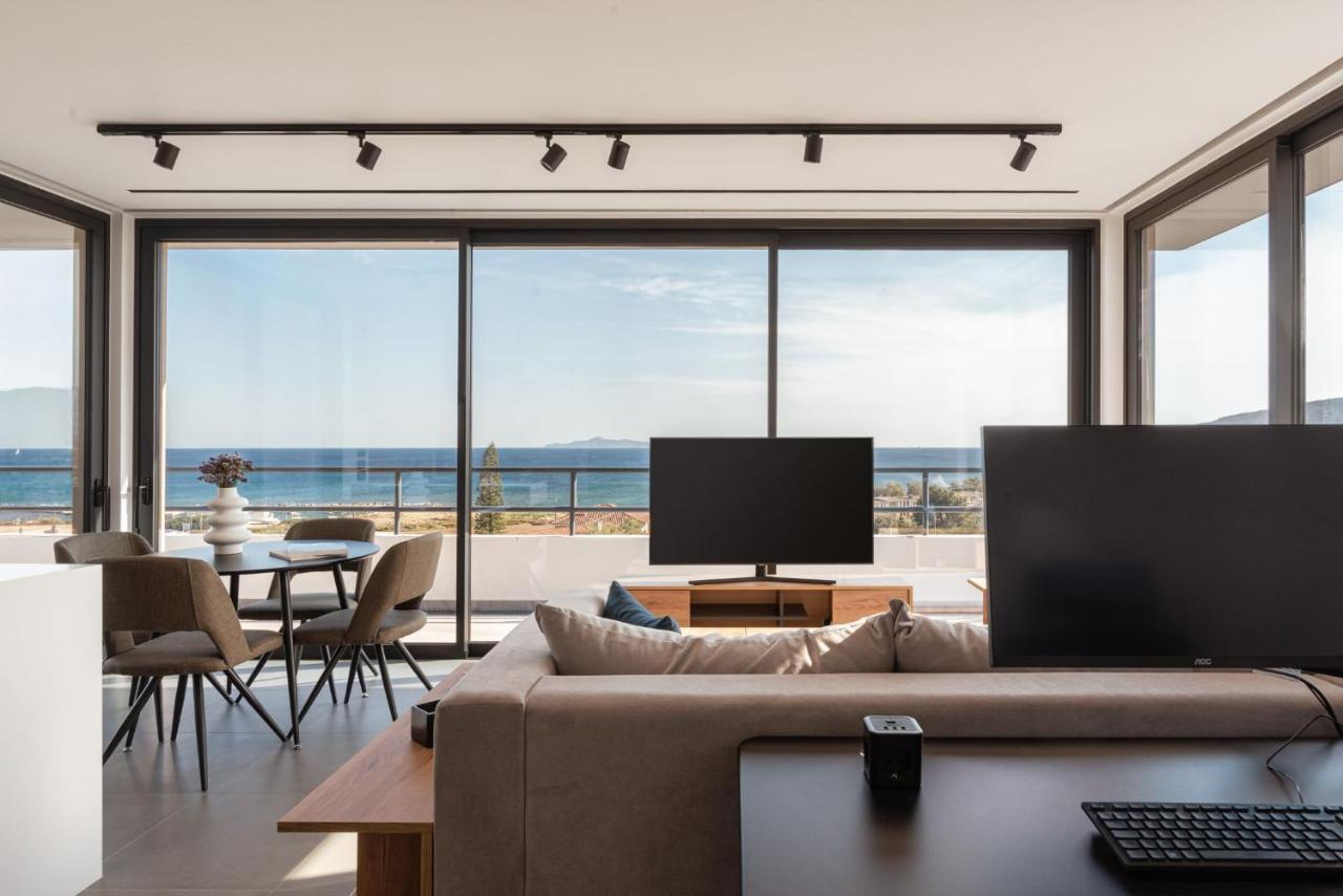 Апартаменты Sounio Panoramic Loft Сунион Экстерьер фото