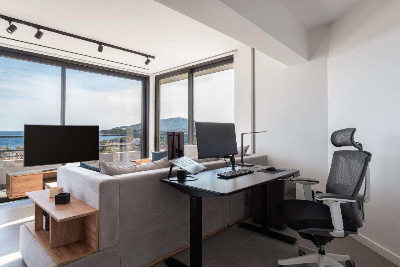 Апартаменты Sounio Panoramic Loft Сунион Экстерьер фото