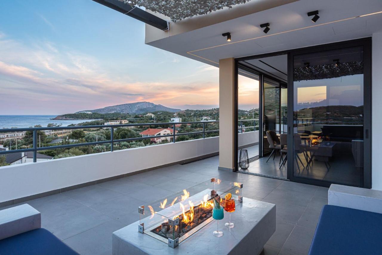 Апартаменты Sounio Panoramic Loft Сунион Экстерьер фото