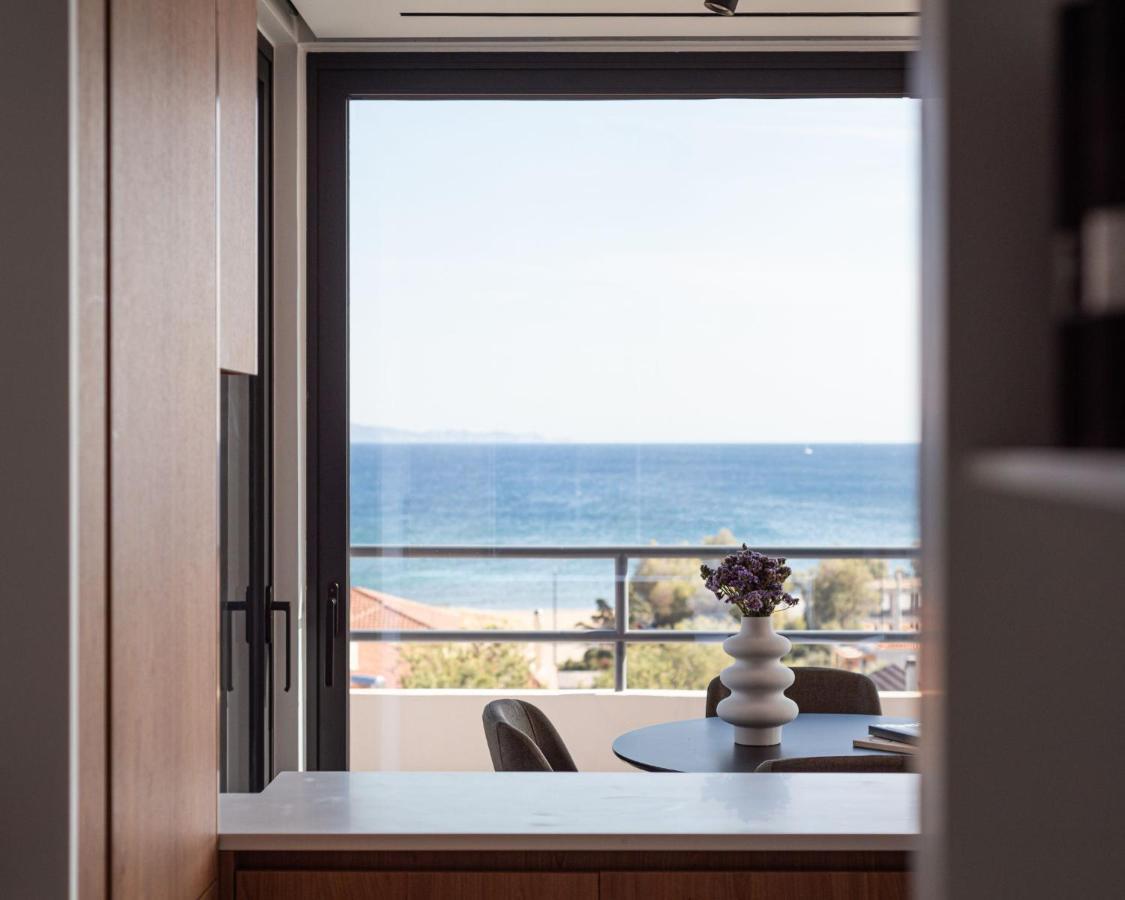 Апартаменты Sounio Panoramic Loft Сунион Экстерьер фото